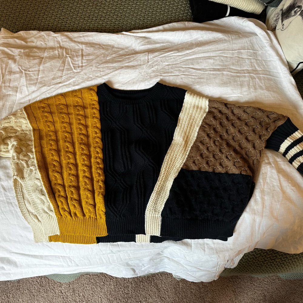 Anthropologie Maeve Multi-Color Knit Sweater